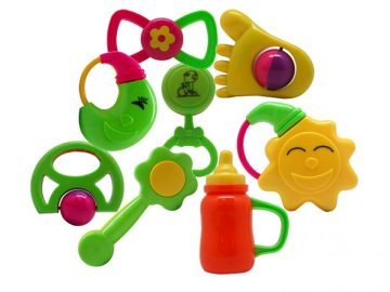 enfant colorful rattles and baby toys