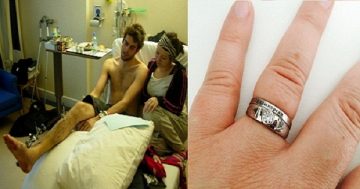 Man Proposes using Weird Engagement Ring