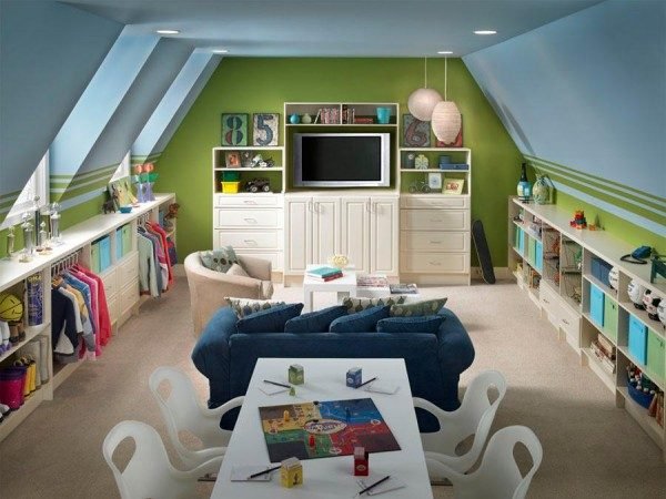 Converting the Attic to a Delightful Playroom
